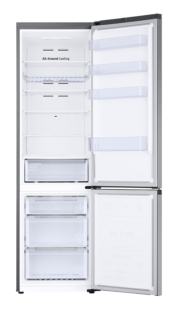 Samsung RB38C672CSA/EF grafit, alulfagyasztós, Hűtő:276L, Fagyasztó:114L, hűtőszekrény