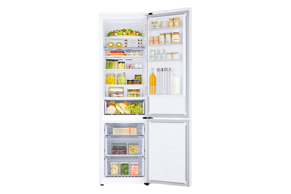 Samsung RB38C672CWW/EF fehér, alulfagyasztós, Hűtő:276L, Fagyasztó:114L, hűtőszekrény
