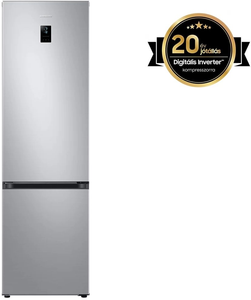 Samsung RB38C672ESA/EF inox, alulfagyasztós, Hűtő:276L, Fagyasztó:114L, hűtőszekrény (Újszerű)