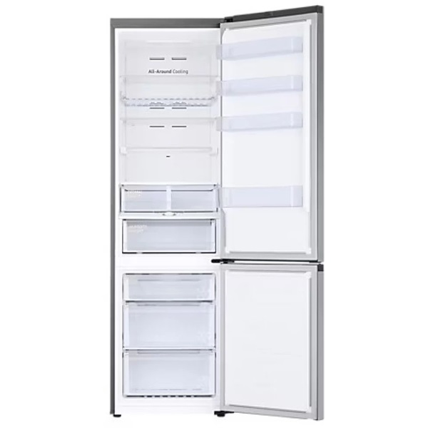 Samsung RB38C672ESA/EF inox, alulfagyasztós, Hűtő:276L, Fagyasztó:114L, hűtőszekrény (Újszerű)