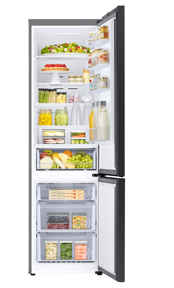 Samsung RB38C6B1DS9/EF inox, alulfagyasztós, Hűtő:276L, Fagyasztó:114L, hűtőszekrény