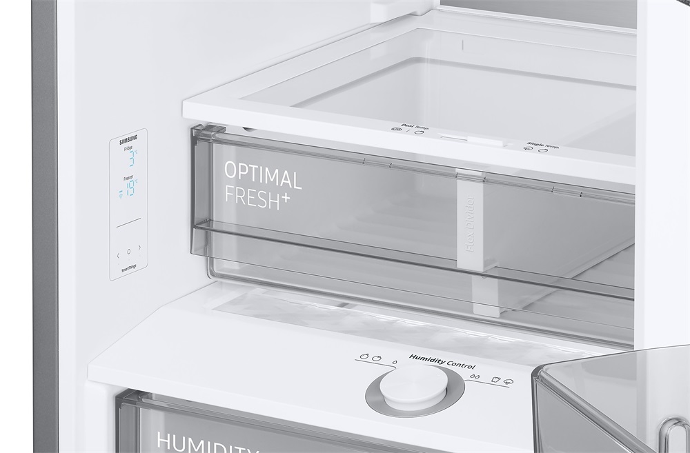 Samsung RB38C7B5D39/EF bézs, alulfagyasztós, Hűtő:276L, Fagyasztó:114L, hűtőszekrény