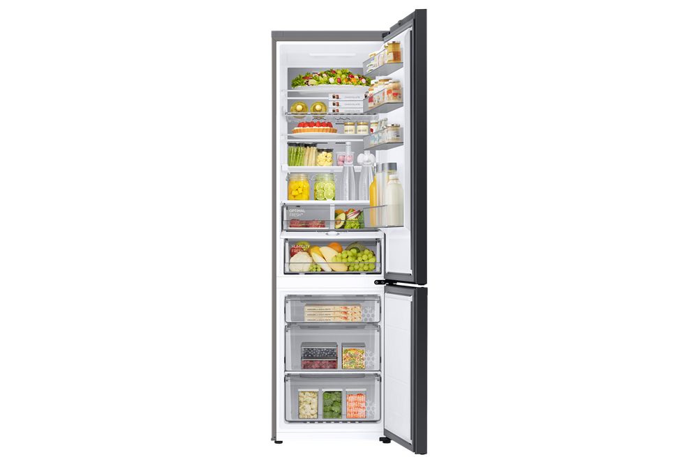 Samsung RB38C7B6AS9/EF inox, alulfagyasztós, Hűtő:273L, Fagyasztó:114L, hűtőszekrény