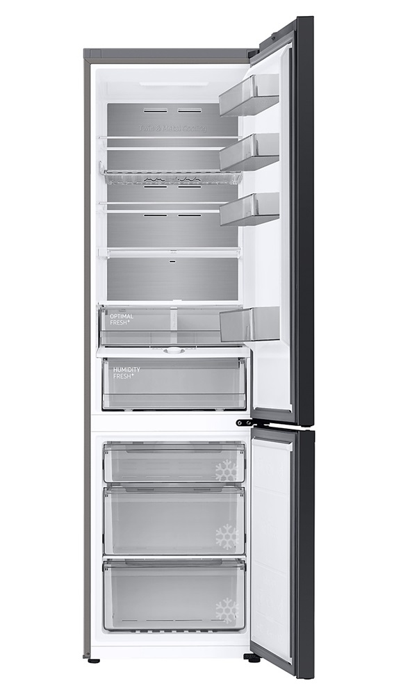 Samsung RB38C7B6AS9/EF inox, alulfagyasztós, Hűtő:273L, Fagyasztó:114L, hűtőszekrény