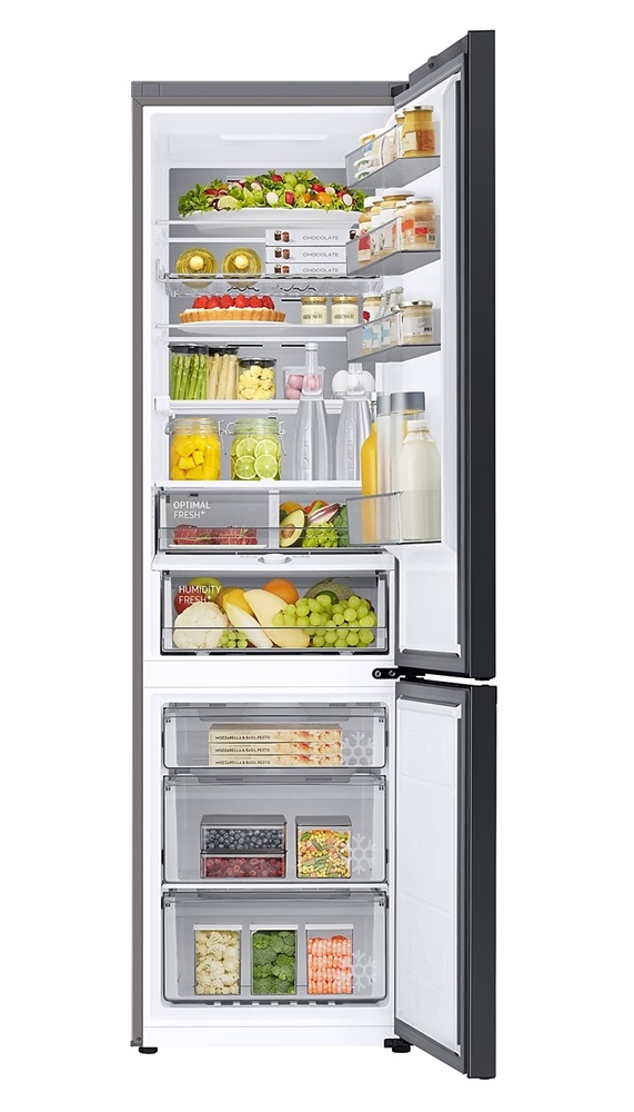 Samsung RB38C7B6AS9/EF inox, alulfagyasztós, Hűtő:273L, Fagyasztó:114L, hűtőszekrény