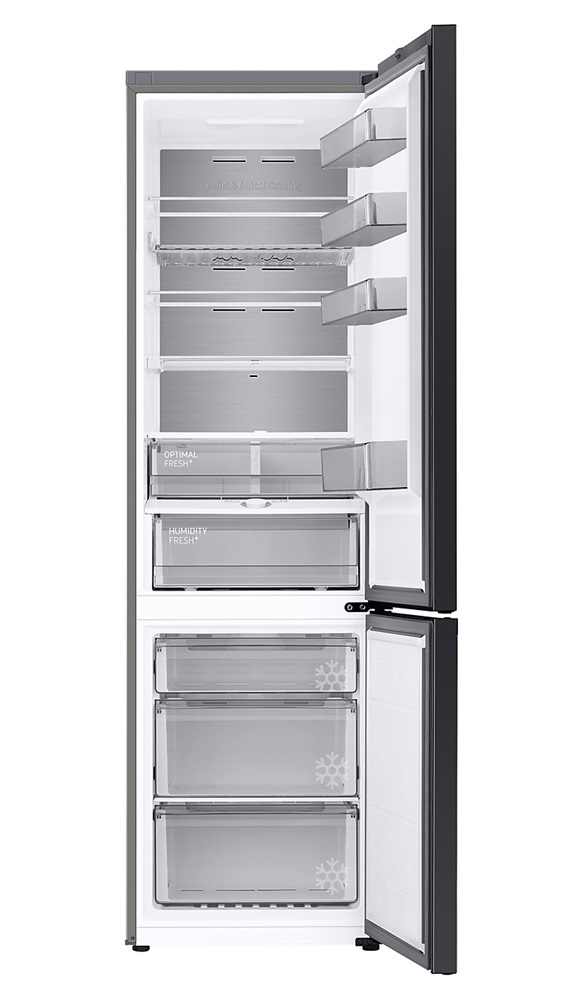 Samsung RB38C7B6CS9/EF inox, alulfagyasztós, Hűtő:276L, Fagyasztó:114L, hűtőszekrény
