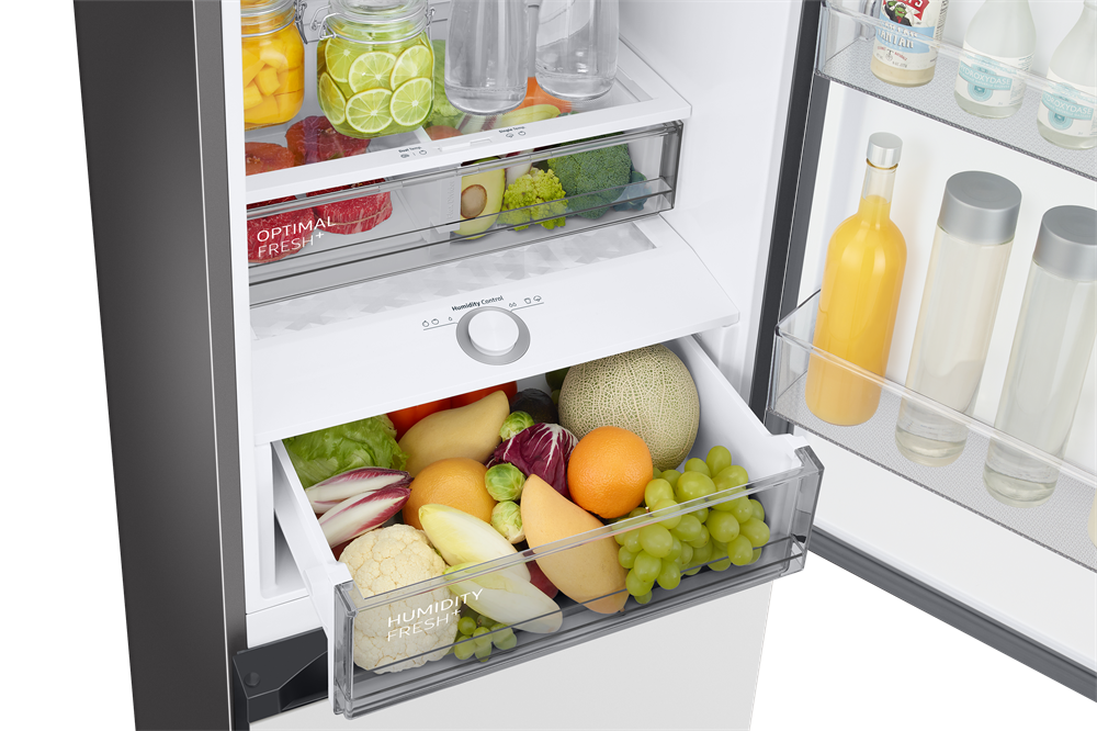 Samsung RB38C7B6D12/EF fehér, alulfagyasztós, Hűtő:276L, Fagyasztó:114L, hűtőszekrény