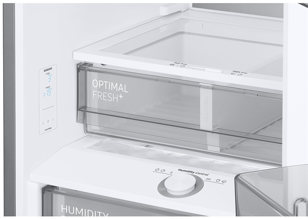 Samsung RB38C7B6D12/EF fehér, alulfagyasztós, Hűtő:276L, Fagyasztó:114L, hűtőszekrény