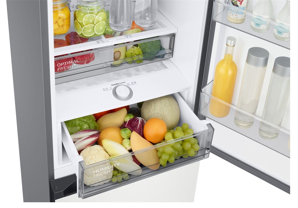 Samsung RB38C7B6D22/EF fekete, alulfagyasztós, Hűtő:276L, Fagyasztó:114L, hűtőszekrény (Újszerű)