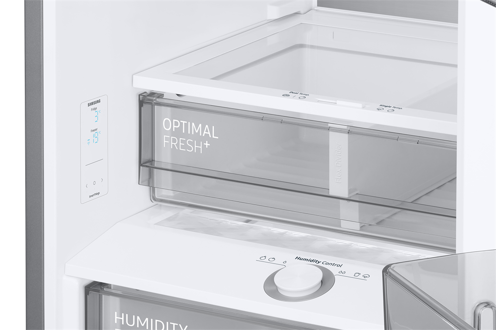 Samsung RB38C7B6DB1/EF fekete, alulfagyasztós, Hűtő:276L, Fagyasztó:114L, hűtőszekrény