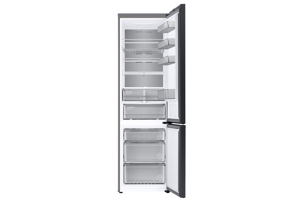 Samsung RB38C7B6DB1/EF fekete, alulfagyasztós, Hűtő:276L, Fagyasztó:114L, hűtőszekrény