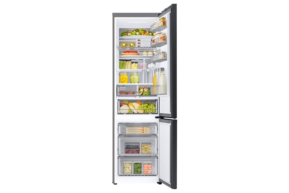 Samsung RB38C7B6DB1/EF fekete, alulfagyasztós, Hűtő:276L, Fagyasztó:114L, hűtőszekrény (Újszerű)