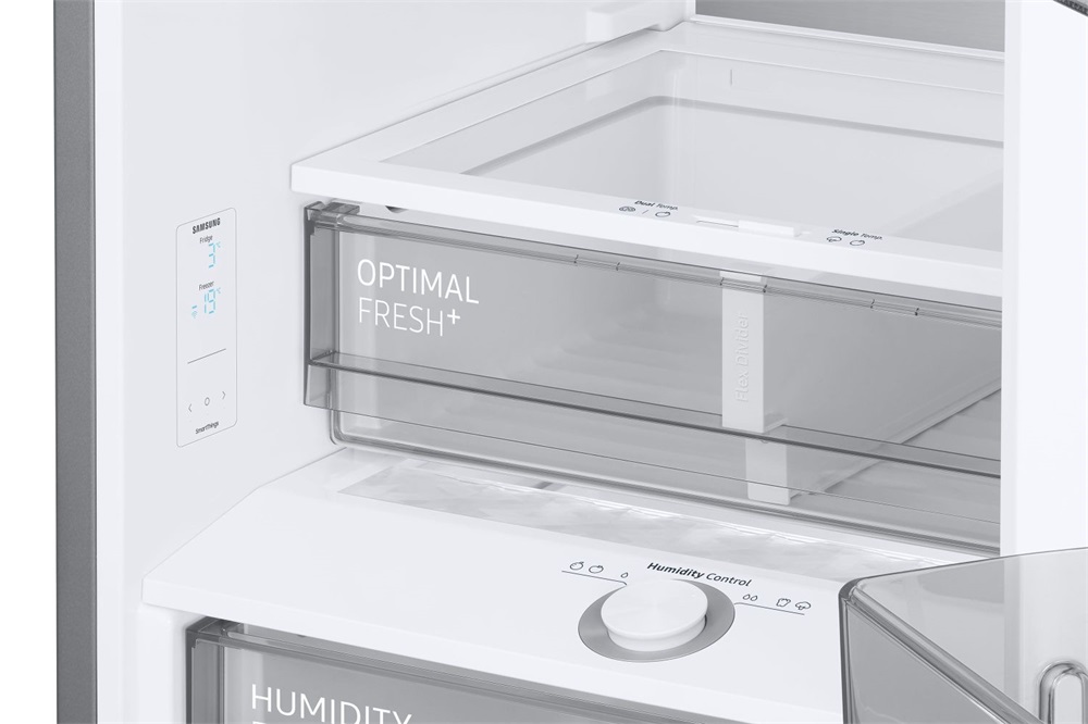 Samsung RB38C7B6DB1/EF fekete, alulfagyasztós, Hűtő:276L, Fagyasztó:114L, hűtőszekrény (Újszerű)