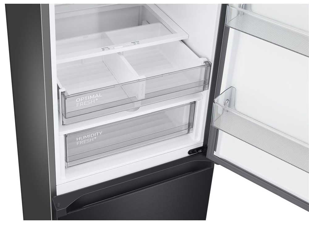 Samsung RB38C7B6DB1/EF fekete, alulfagyasztós, Hűtő:276L, Fagyasztó:114L, hűtőszekrény (Újszerű)