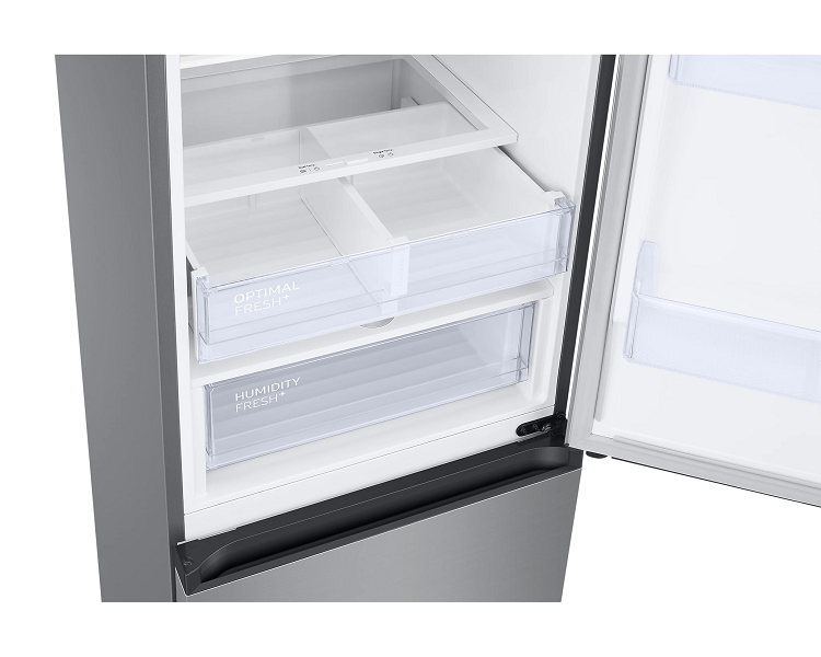 Samsung RB38T603DSA/EF ezüst, alulfagyasztós, Hűtő:276L, Fagyasztó:114L, No frost hűtőszekrény