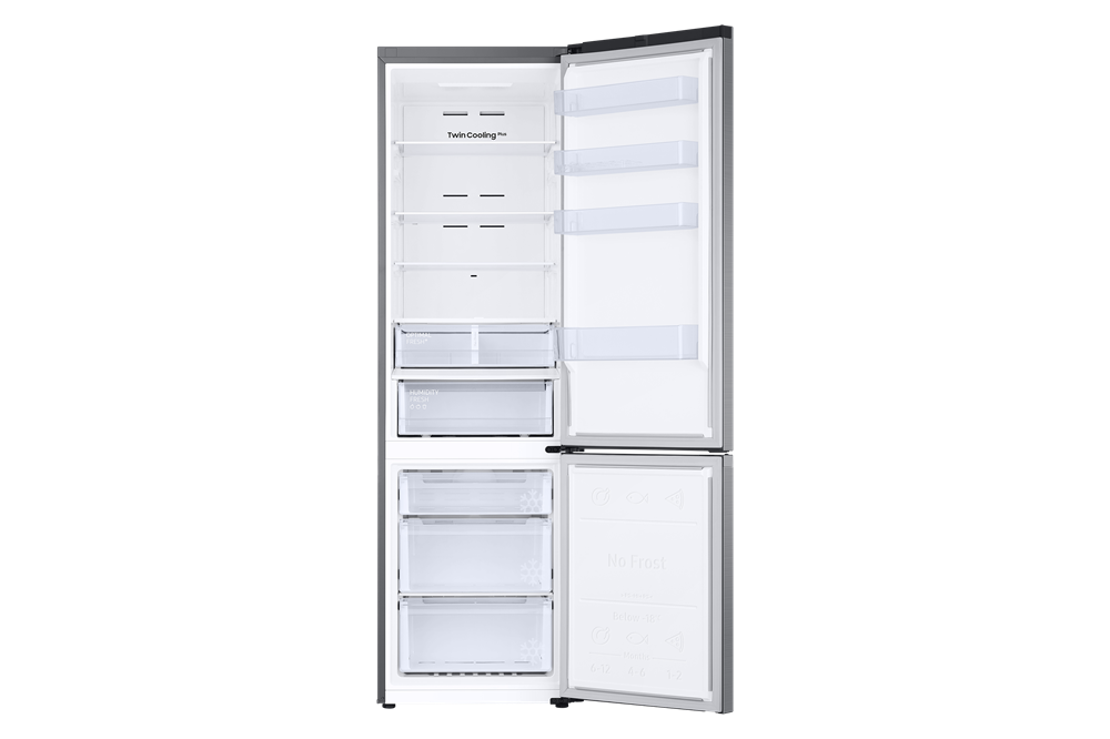 Samsung RB38T607BS9/EF inox, alulfagyasztós, Hűtő:273L, Fagyasztó:114L, hűtőszekrény