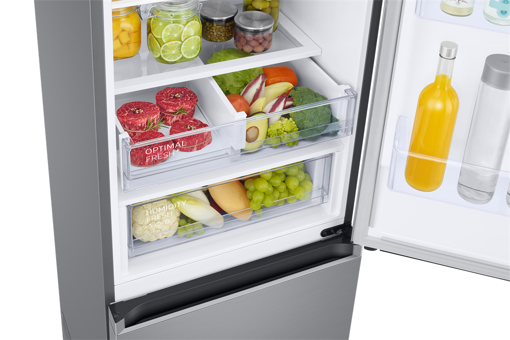 Samsung RB38T607BS9/EF inox, alulfagyasztós, Hűtő:273L, Fagyasztó:114L, hűtőszekrény
