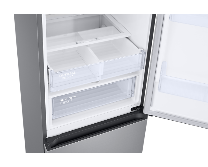 Samsung RB38T674CSA/EF inox, alulfagyasztós, Hűtő:276L, Fagyasztó:114L, No frost hűtőszekrény