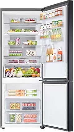 Samsung RB53DG703DB1EO fekete, alulfagyasztós, Hűtő:370L, Fagyasztó:168L, hűtőszekrény