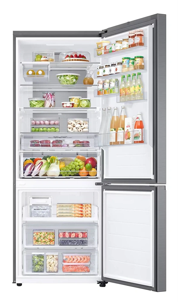 Samsung RB53DG706CS9EO inox, alulfagyasztós, Hűtő:370L, Fagyasztó:168L, No frost hűtőszekrény (Használt - B)