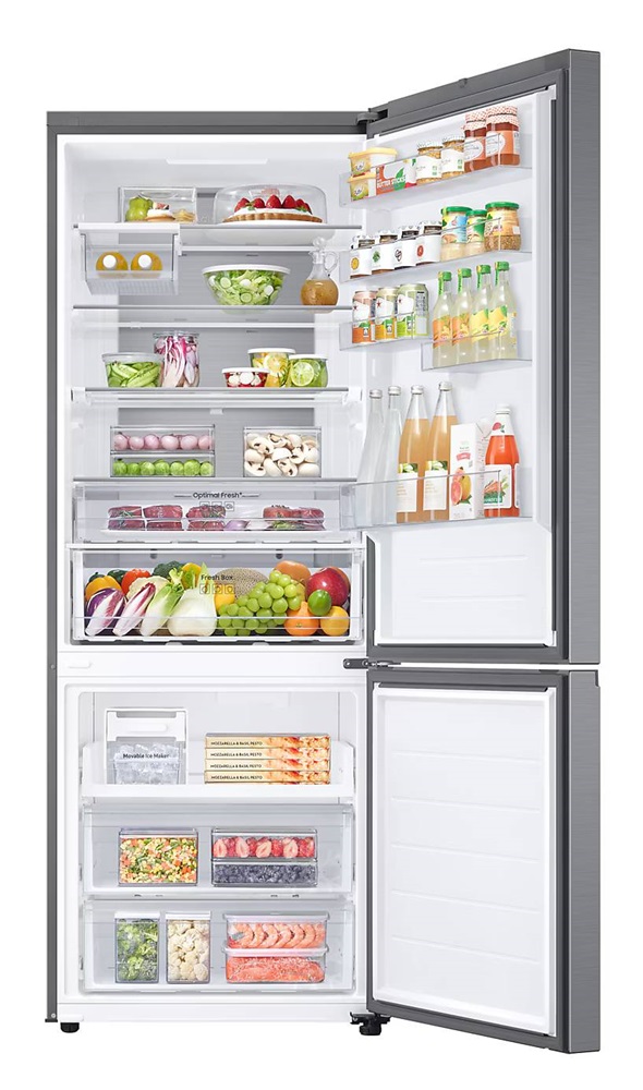 Samsung RB53DG706CS9EO inox, alulfagyasztós, Hűtő:370L, Fagyasztó:168L, No frost hűtőszekrény
