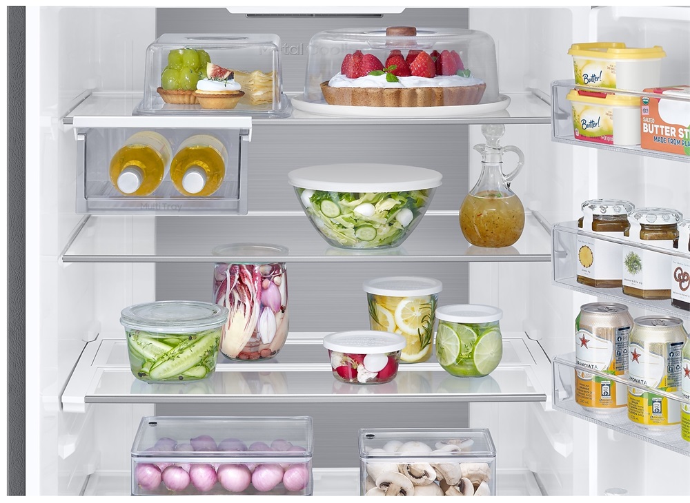 Samsung RB53DG706CS9EO inox, alulfagyasztós, Hűtő:370L, Fagyasztó:168L, No frost hűtőszekrény