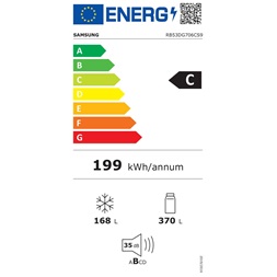 Samsung RB53DG706CS9EO inox alulfagyasztós hűtőszekrény (Újszerű)