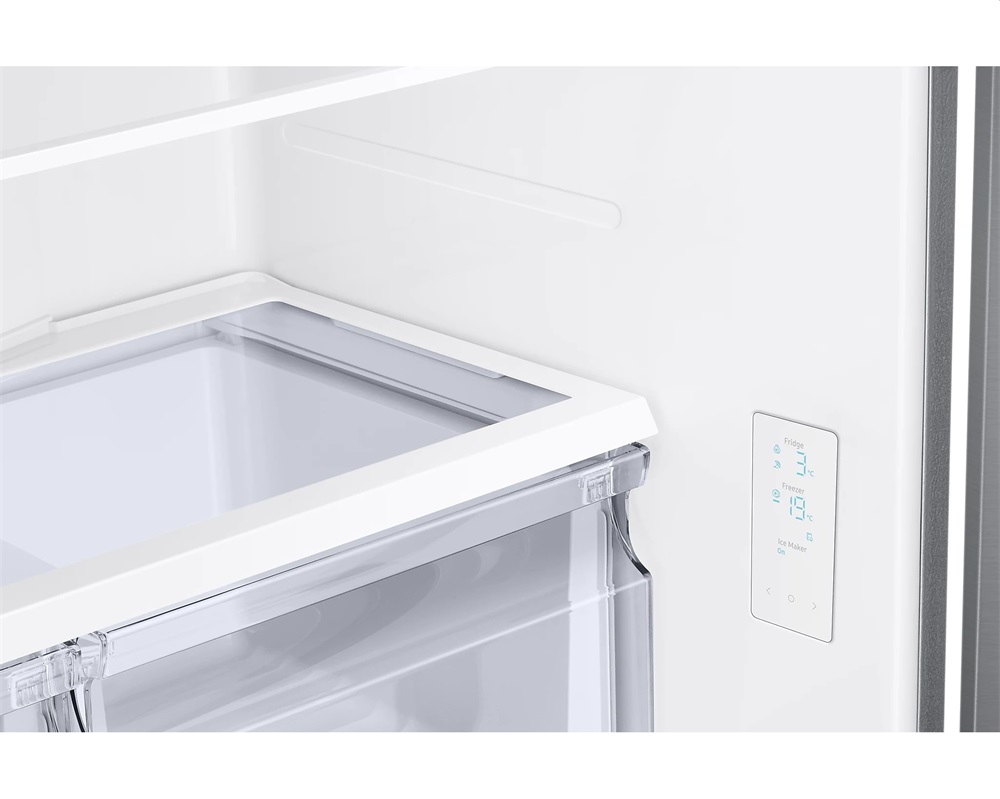 Samsung RF50A5002S9/EO ezüst, francia ajtós, alulfagyasztós, Hűtő:331L, Fagyasztó:165L, Twin Cooling Plus hűtőszekrény