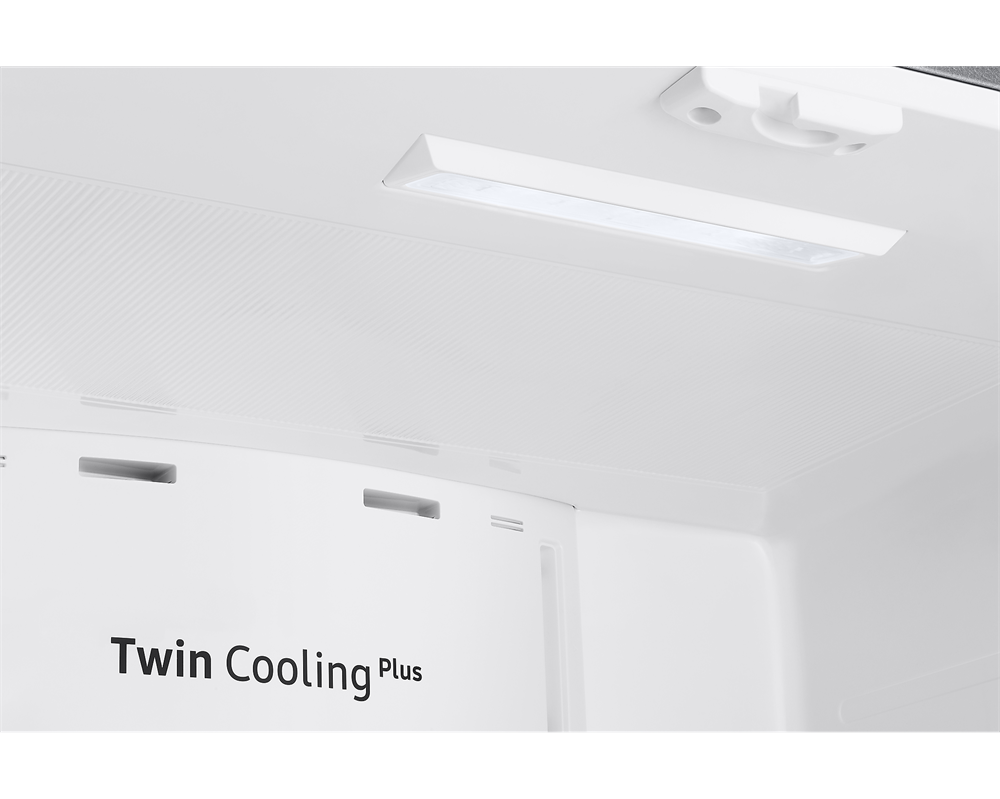 Samsung RF50A5002S9/EO ezüst, francia ajtós, alulfagyasztós, Hűtő:331L, Fagyasztó:165L, Twin Cooling Plus hűtőszekrény
