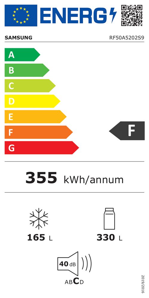 Samsung RF50A5202S9/EO ezüst, francia ajtós, alulfagyasztós, Hűtő:330L, Fagyasztó:165L, Twin Cooling Plus hűtőszekrény