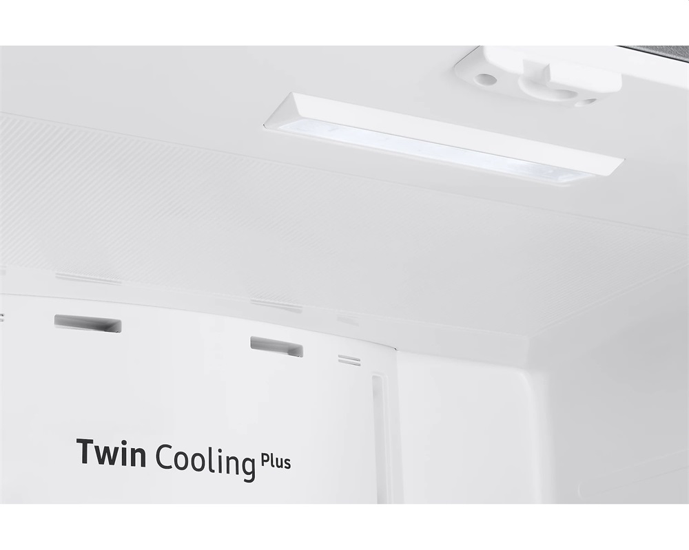 Samsung RF50A5202S9/EO ezüst, francia ajtós, alulfagyasztós, Hűtő:330L, Fagyasztó:165L, Twin Cooling Plus hűtőszekrény