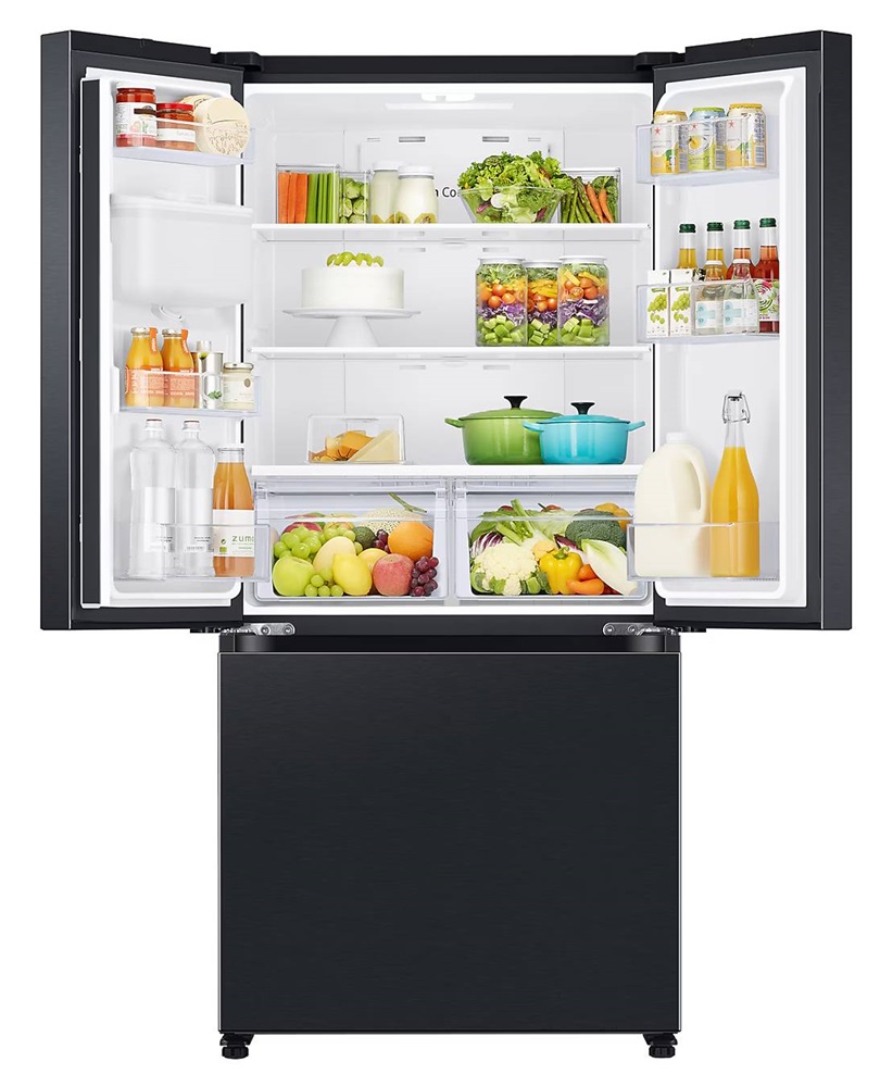 Samsung RF50C530EB1/EO fekete, Side-by-Side, Hűtő:330L, Fagyasztó:165L, Twin Cooling Plus hűtőszekrény