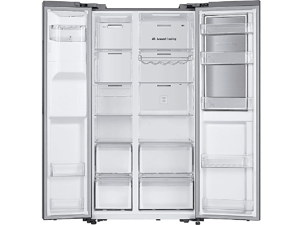 Samsung RH65DG54R3S9EO inox, Side-by-Side, Hűtő:410L, Fagyasztó:218L, hűtőszekrény