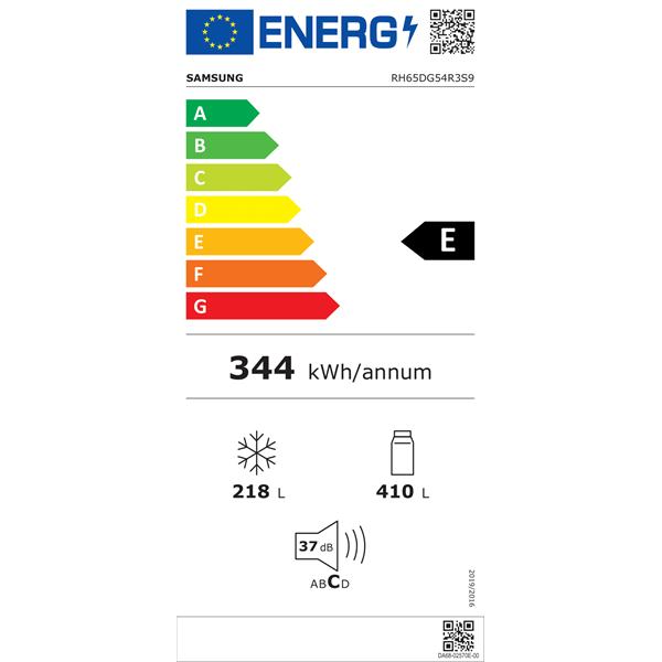 Samsung RH65DG54R3S9EO inox Side-by-Side hűtőszekrény