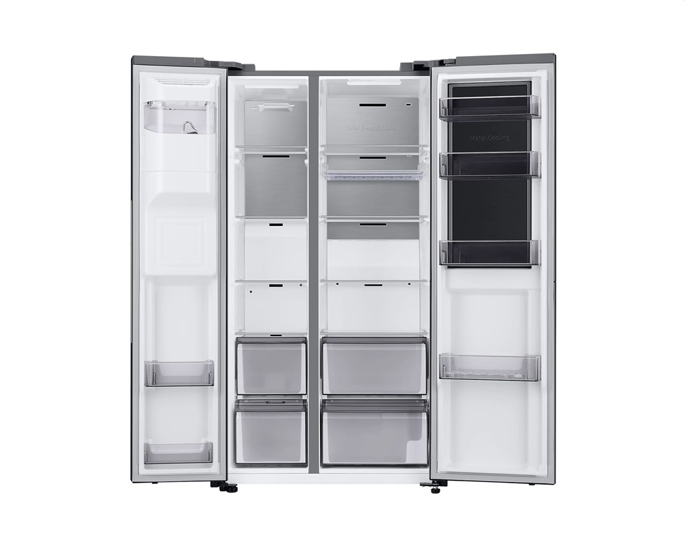 Samsung RH68B8840B1/EF fekete, Side-by-Side, Hűtő:403L, Fagyasztó:224L, Twin Cooling Plus hűtőszekrény