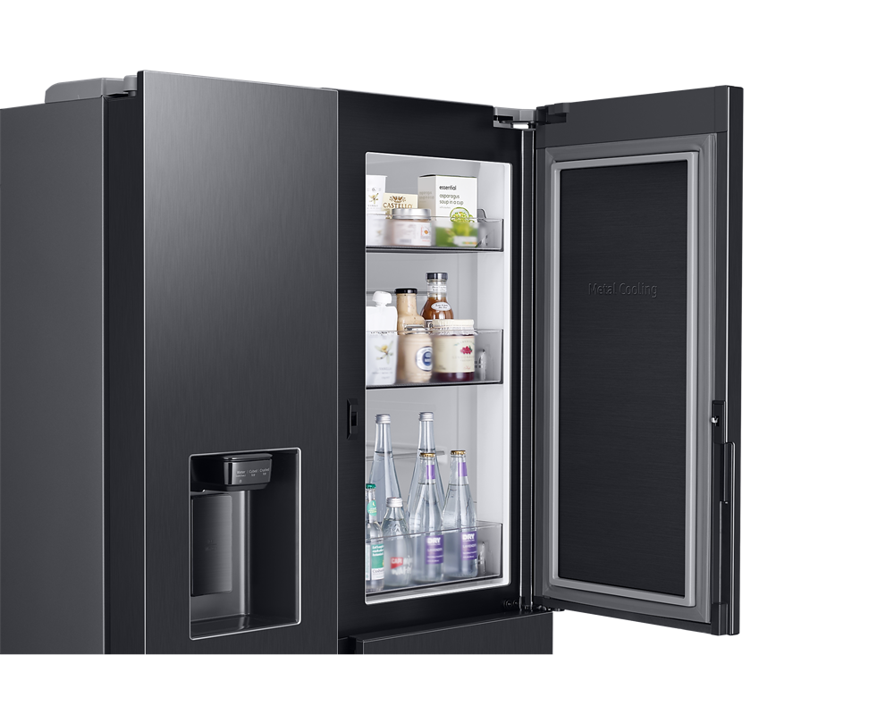 Samsung RH68B8840B1/EF fekete, Side-by-Side, Hűtő:403L, Fagyasztó:224L, Twin Cooling Plus hűtőszekrény