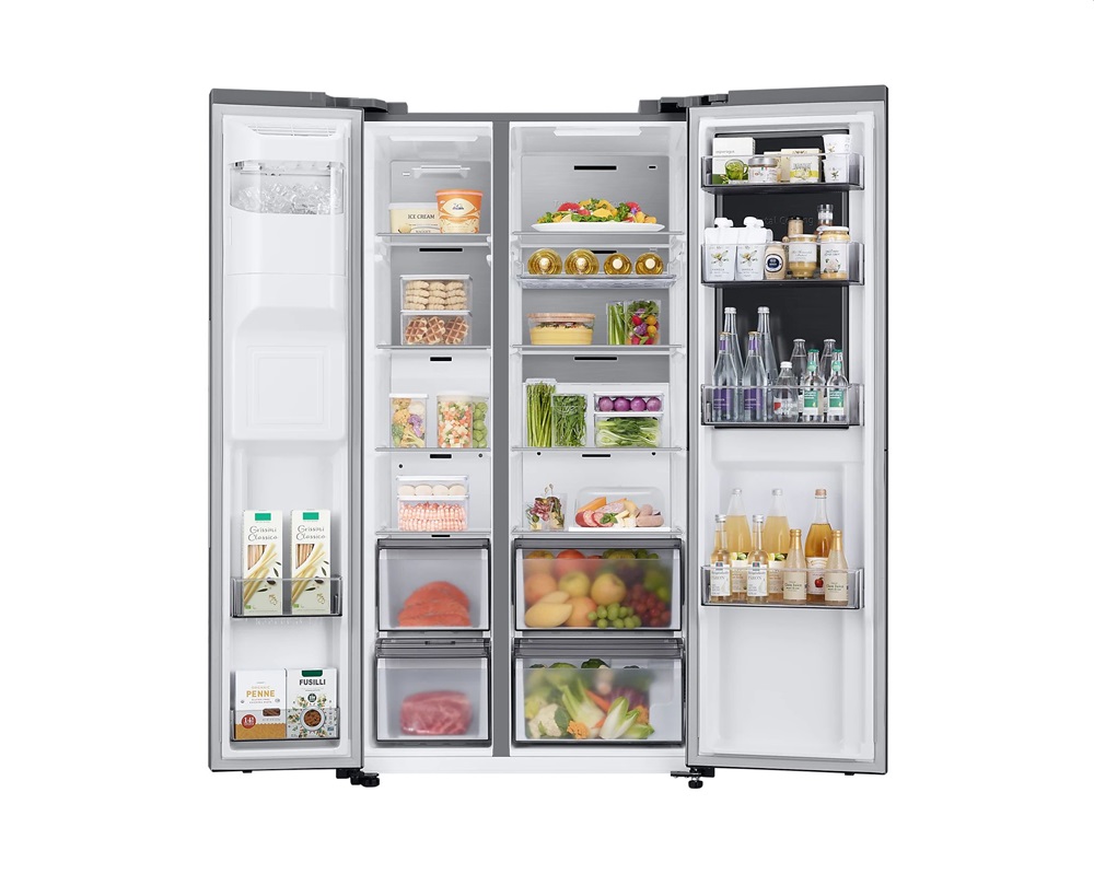 Samsung RH68B8840S9/EF inox, Side-by-Side, Hűtő:403L, Fagyasztó:224L, Twin Cooling Plus hűtőszekrény
