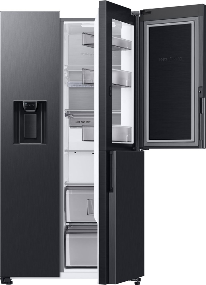 Samsung RH68DG885DB1EF, Side-by-Side, Hűtő:409L, Fagyasztó:225L, hűtőszekrény
