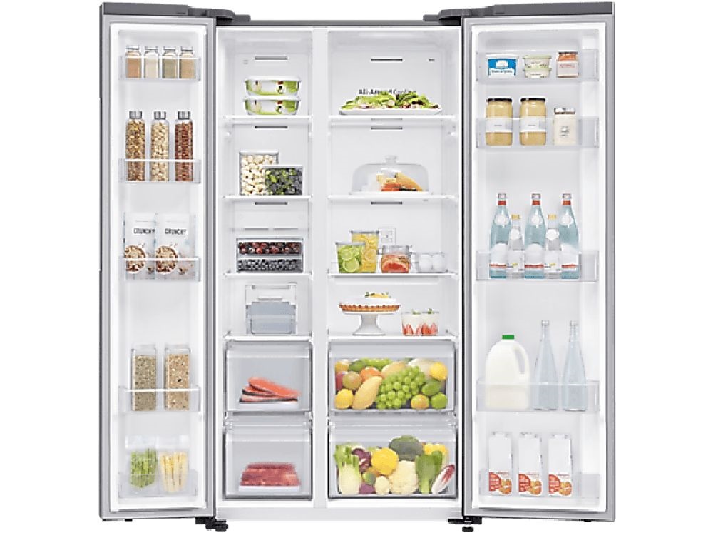 Samsung RS62DG5003S9EO inox, Side-by-Side, Hűtő:418L, Fagyasztó:237L, hűtőszekrény