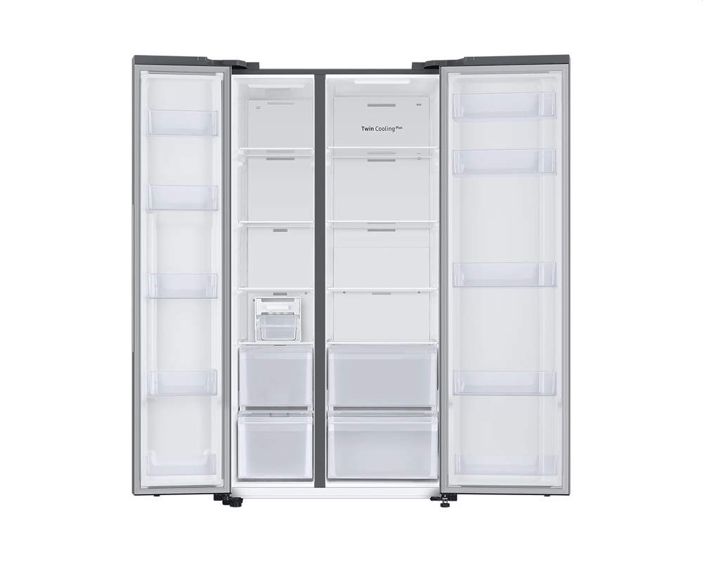 Samsung RS66A8101S9/EF ezüst, Side-by-Side, Hűtő:409L, Fagyasztó:243L, Twin Cooling Plus hűtőszekrény