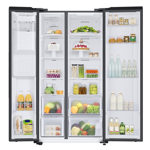Samsung RS67A8811B1/EF fekete Side-by-Side hűtőszekrény