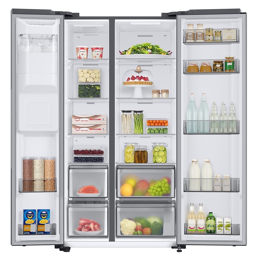 Samsung RS68A8821S9/EF ezüst, Side-by-Side, Hűtő:409L, Fagyasztó:225L, Twin Cooling Plus hűtőszekrény