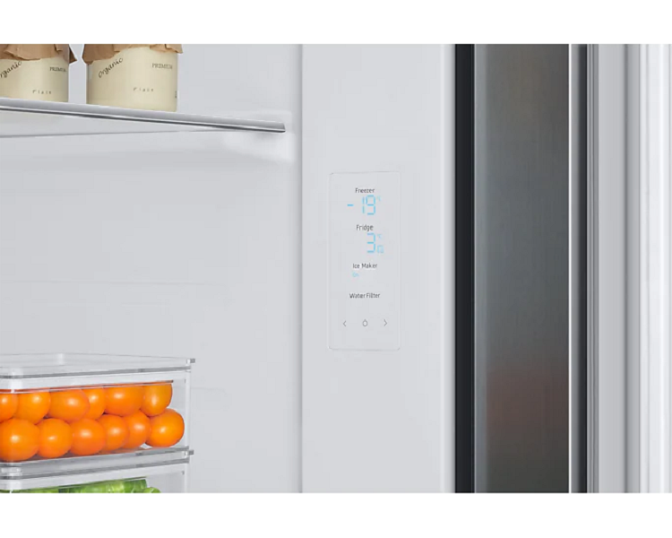 Samsung RS68A8821S9/EF ezüst, Side-by-Side, Hűtő:409L, Fagyasztó:225L, Twin Cooling Plus hűtőszekrény