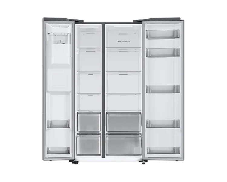 Samsung RS68A8821S9/EF ezüst, Side-by-Side, Hűtő:409L, Fagyasztó:225L, Twin Cooling Plus hűtőszekrény