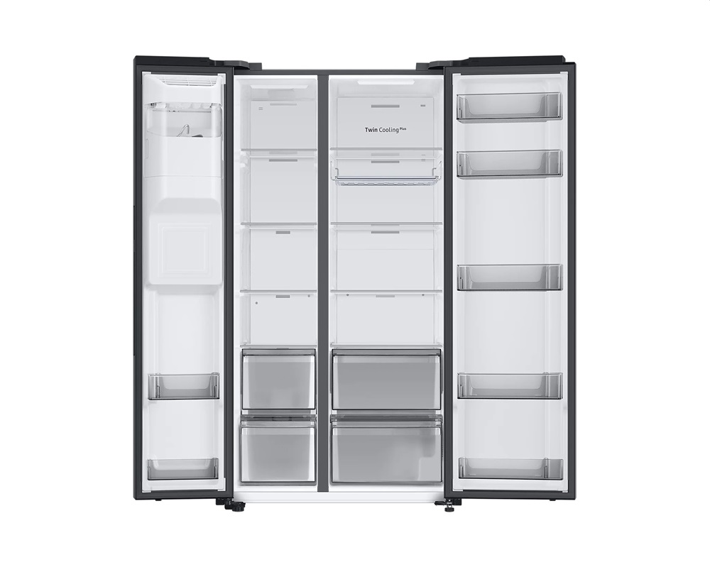 Samsung RS68A8831B1/EF fekete, Side-by-Side, Hűtő:409L, Fagyasztó:225L, Twin Cooling Plus hűtőszekrény