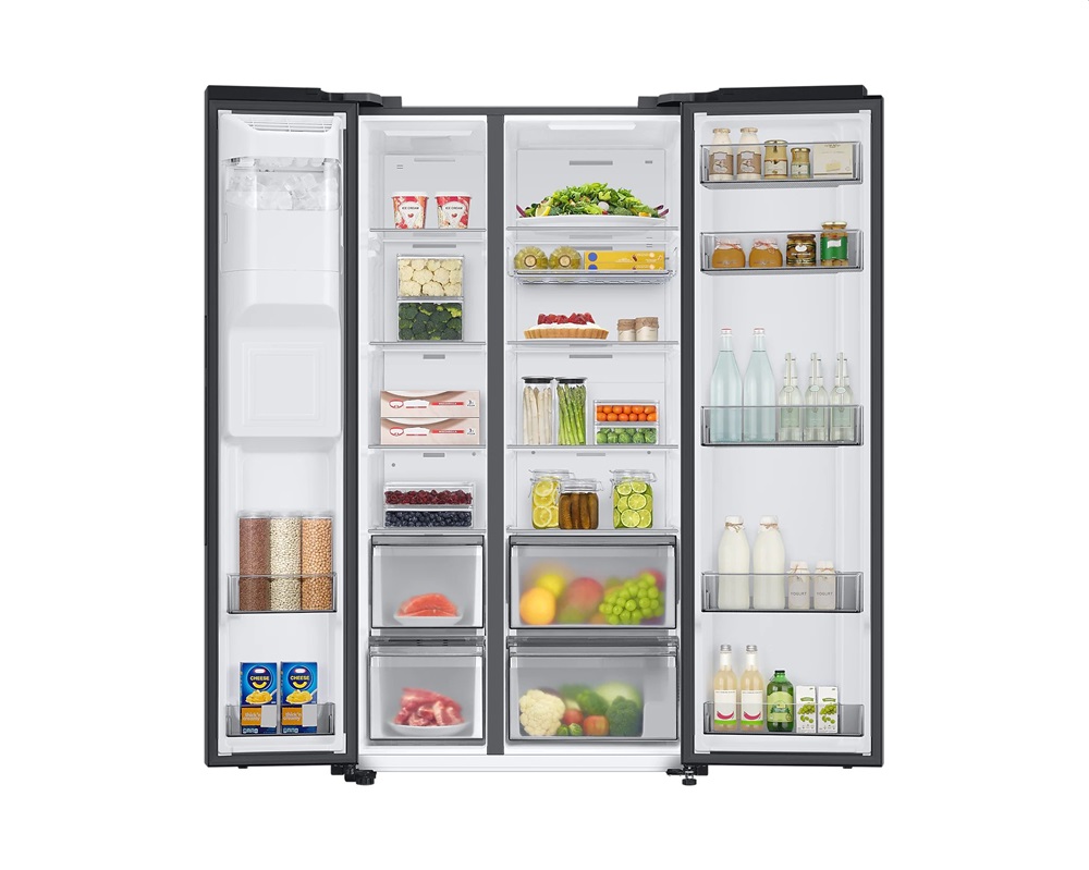 Samsung RS68A8831B1/EF fekete, Side-by-Side, Hűtő:409L, Fagyasztó:225L, Twin Cooling Plus hűtőszekrény