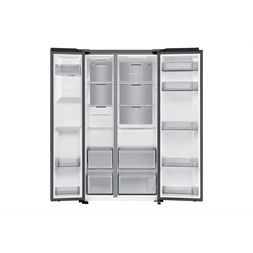 Samsung RS70F64KETEO szürke, Side-by-Side, Hűtő:420L, Fagyasztó:220L, hűtőszekrény