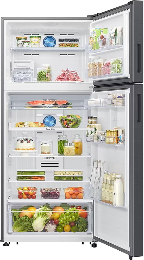 Samsung RT53DG7A14S9EO inox, felülfagyasztós, Hűtő:400L, Fagyasztó:126L, No frost hűtőszekrény