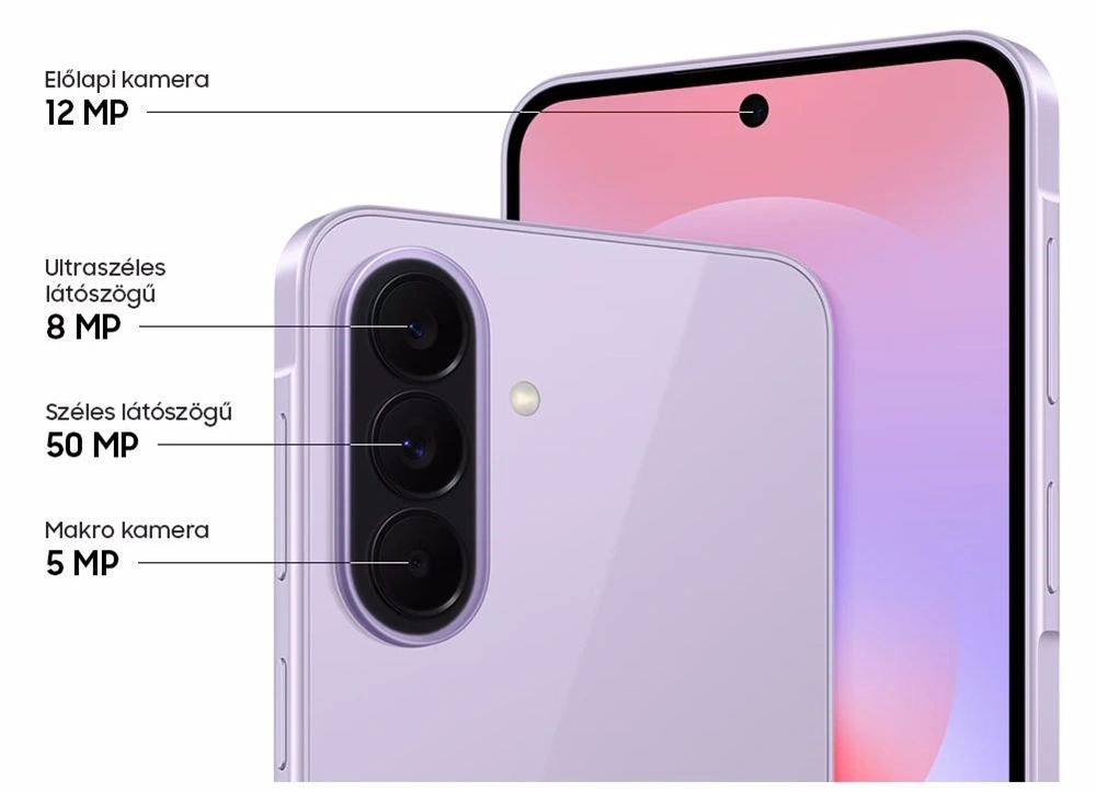 Samsung SM-A376BLVBEUE Galaxy A37 6,7" 5G 6/128GB DualSIM király levendula okostelefon