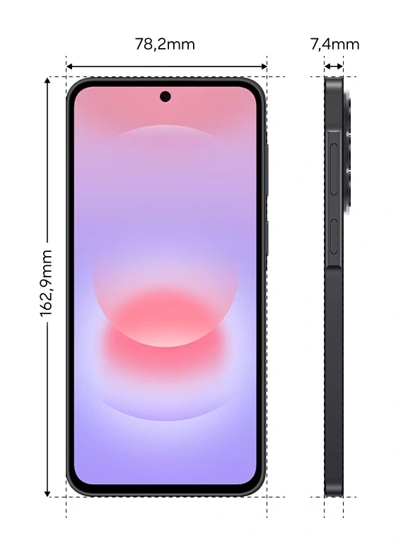 Samsung SM-A376BZABEUE Galaxy A37 6,7" 5G 6/128GB DualSIM király szénszürke okostelefon